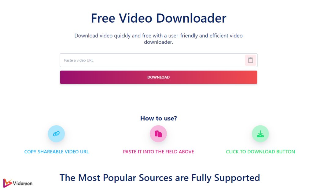 vidomon free video downloader